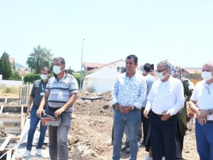 Arslanbucak kapalı pazar yerinin temeli törenle atıldı