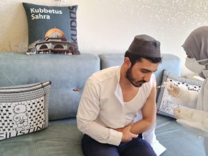 Kur’an kursu öğrencileri ve yöneticileri aşı oldu