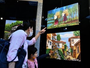 EGO otobüs şoföründen resim sergisi