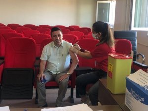 Muş Özel İdare personeli aşılandı