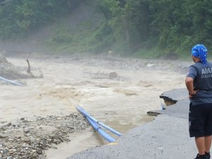 Düzce’de metrekareye 393,4 kilogram yağış düştü