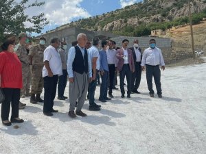 Ergani Kaymakamı Öztürk, Bademli Mahallesinde incelemede bulundu