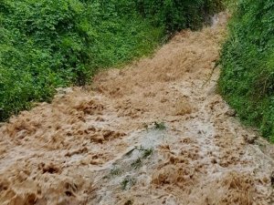 Dağ köyleri sele teslim