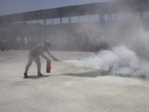 Belediye personeline Temel Yangın Eğitimi verildi