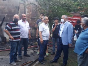 Başkan Kılıç’tan evi yanan aileye destek