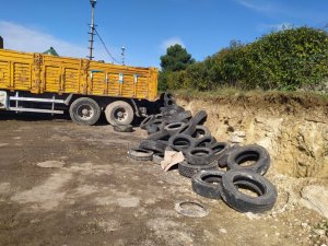 6 ayda 50 ton atık lastik toplandı
