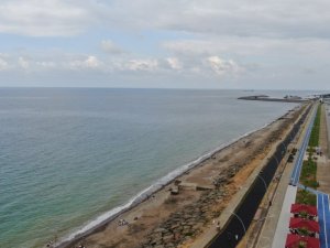 Kaybolan plaj yeniden ortaya çıktı