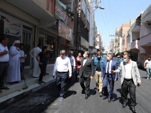 Başkan Canpolat asfalt çalışmalarını inceledi