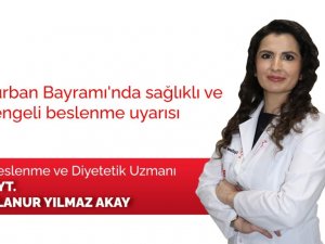 Kurban Bayramı’nda sağlıklı ve dengeli beslenme uyarısı