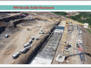 Samsun Şehir Hastanesi’nin yüzde 6’sı tamamlandı