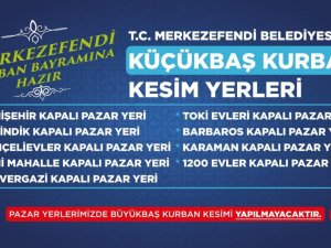 Merkezefendi’nde kurban kesim yerlerini belirledi