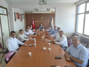 Başkan Makas, ilçe başkanlarıyla istişare toplantısı gerçekleştirdi