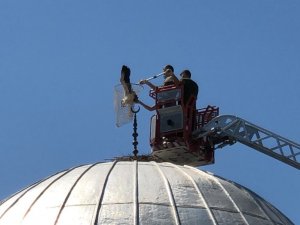 Bacağı kırılan leylek için seferber oldular