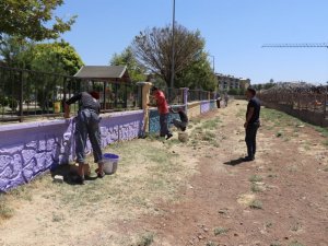 Siirt’in park duvarları renklendi