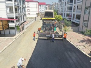Iğdır’da asfaltlama çalışmaları devam ediyor