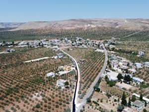 Birecik kırsalında asfalt çalışması