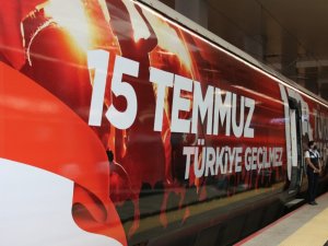 15 Temmuz görseli giydirilen Yüksek Hızlı Tren İstanbul’a uğurlandı