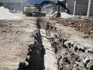 Kemer’de yeni sanayi sitesi  için kanalizasyon çalışması