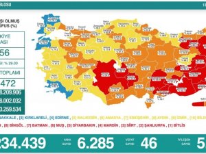 Samsun aşılamada ’sarı’ renge yaklaştı