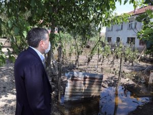 Afette 147 çiftçi zarar gördü