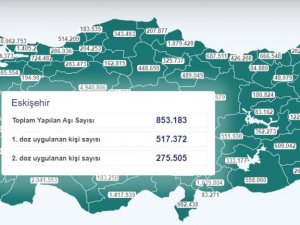 Aşılamada ülke 60 milyonu, Eskişehir 850 bini geçti