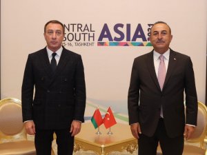 Çavuşoğlu, Belarus Başbakan Birinci Yardımcısı Snopkov ile bir araya geldi