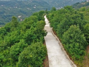 Altınordu’da beton yol seferberliği sürüyor
