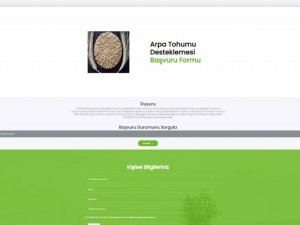Arpa tohumu desteği için online başvurular başladı
