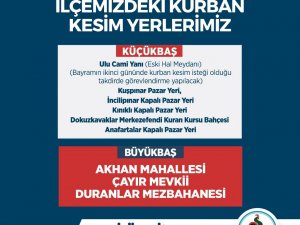 Pamukkale’de kurban kesim yerleri belirlendi