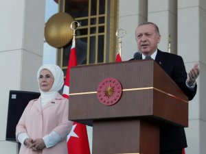 Cumhurbaşkanı Recep Tayyip Erdoğan: "Türk'ün olduğu yerde huzur olur, güven olur, refah olur".