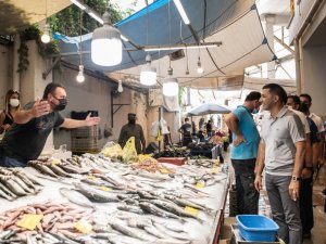Başkan Günel, Pazar Yeri ve Otogar esnafı ile bayramlaştı