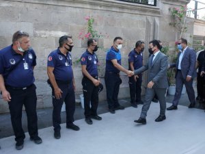 Başkan Ahmet Aras, personeli İle bayramlaştı