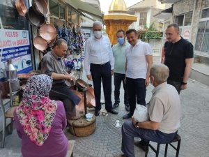 Hamza Dağ’dan esnaf ziyareti