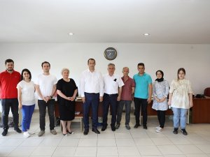 Başkan Ekim, mesai arkadaşlarıyla bayramlaştı