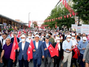 Kayısı festivalinde kortej yürüyüşüne yoğun ilgi