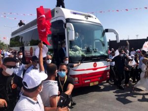 Cumhurbaşkanı Erdoğan, KKTC Cumhuriyet Meclisi’ne geldi