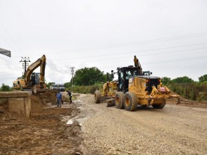 Alman Kanalı yolunda altyapı tamam