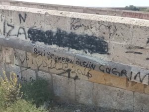773 yıllık tarihi köprüyü sprey boyalarla tahrip ettiler