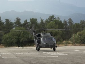 Bayram trafiği havadan denetlendi
