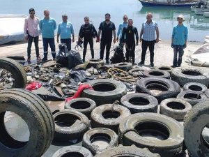 Denizden traktör tekeri de çıktı, klozet de