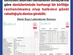 Kuşadası denizi atık su içermiyor