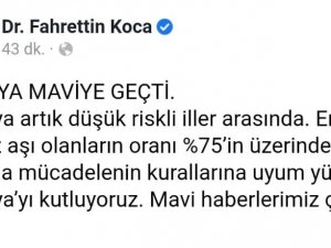 Sağlık Bakanı Koca: “Amasya’yı kutluyoruz”