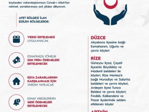 Cumhurbaşkanı Erdoğan: "Selden etkilenen bölgeler, AFAD tarafından genel hayata etkili afet bölgesi ilan edildi"