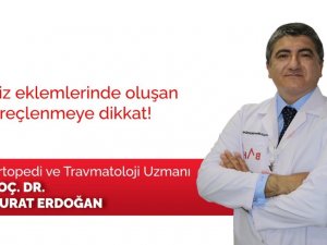 Diz eklemlerinde oluşan kireçlenmeye dikkat