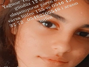 Aydınlı Yağmur her yerde aranıyor