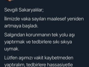 Artan vakalara karşı Sakarya Valisi uyardı