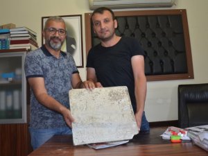 Kızılırmak kenarında bulunan kitabe müzeye teslim edildi