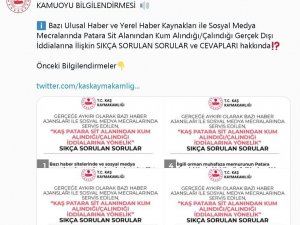 Kaş Kaymakamlığı ’Patara’dan Kum Çalındı’ iddialarını yalanladı