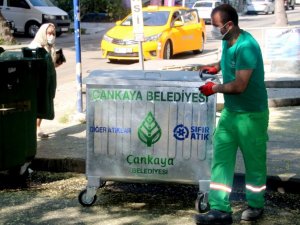 Daha temiz Çankaya için konteynerler yenileniyor