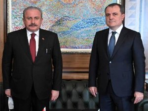 TBMM Başkanı Şentop, Azerbaycan Dışişleri Bakanı Bayramov ile görüştü